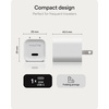 image:imageMophie Speedport70 GAN USBC Charger Block  70W Fast Wall Charger 2 USBC PD Ports Compact Foldable Prongs Made with Recycled Materials for Smartphones Tablets Headphones20W